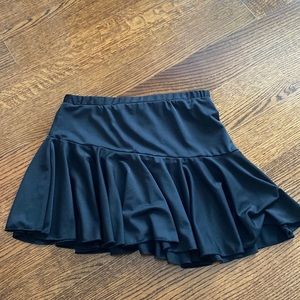 Black ballroom dance skirt